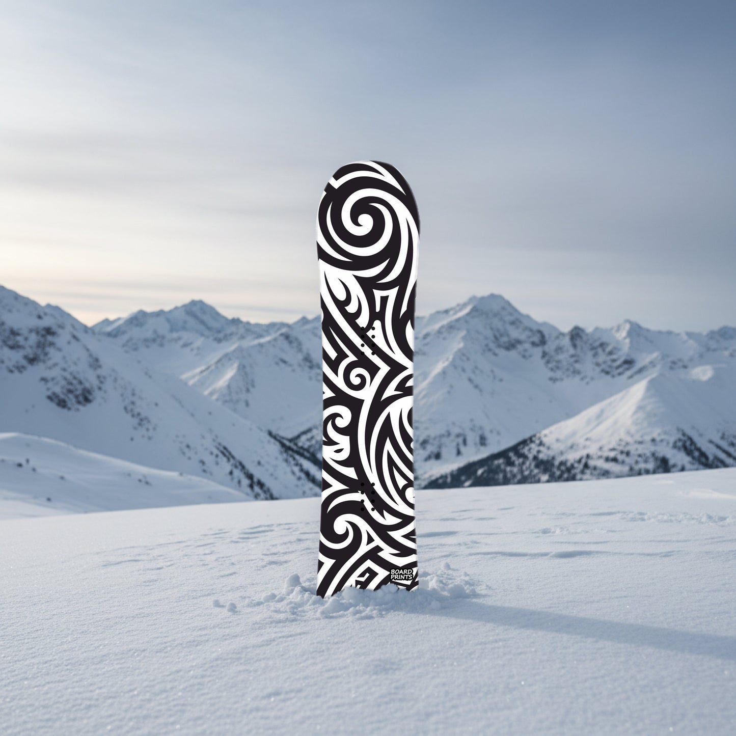Black & White Swirl Tattoo